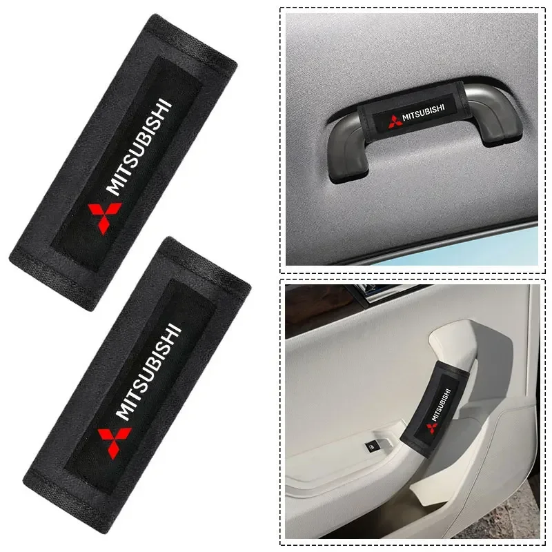 Cubierta protectora para manija de techo Interior de coche, guantes de tracción para Mitsubishi Lancer ASX Mirage Pajero Sport Xpander Attrage L200