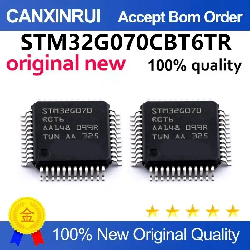 （5pcs-10pcs）Brand new original STM32G070CBT6 STM32G070CBT6TR microcontroller chip IC QFP-48
