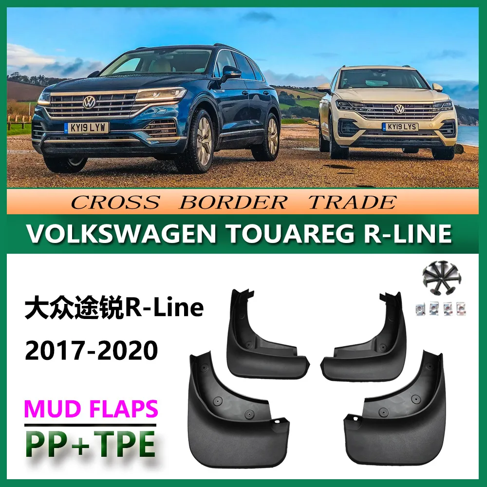 For Volkswagen Touareg R-Line 2016-2018 Mud Flaps OE Style Splash Guards Set of 4 Perfect Fit for Sporty Styling Premium SUV
