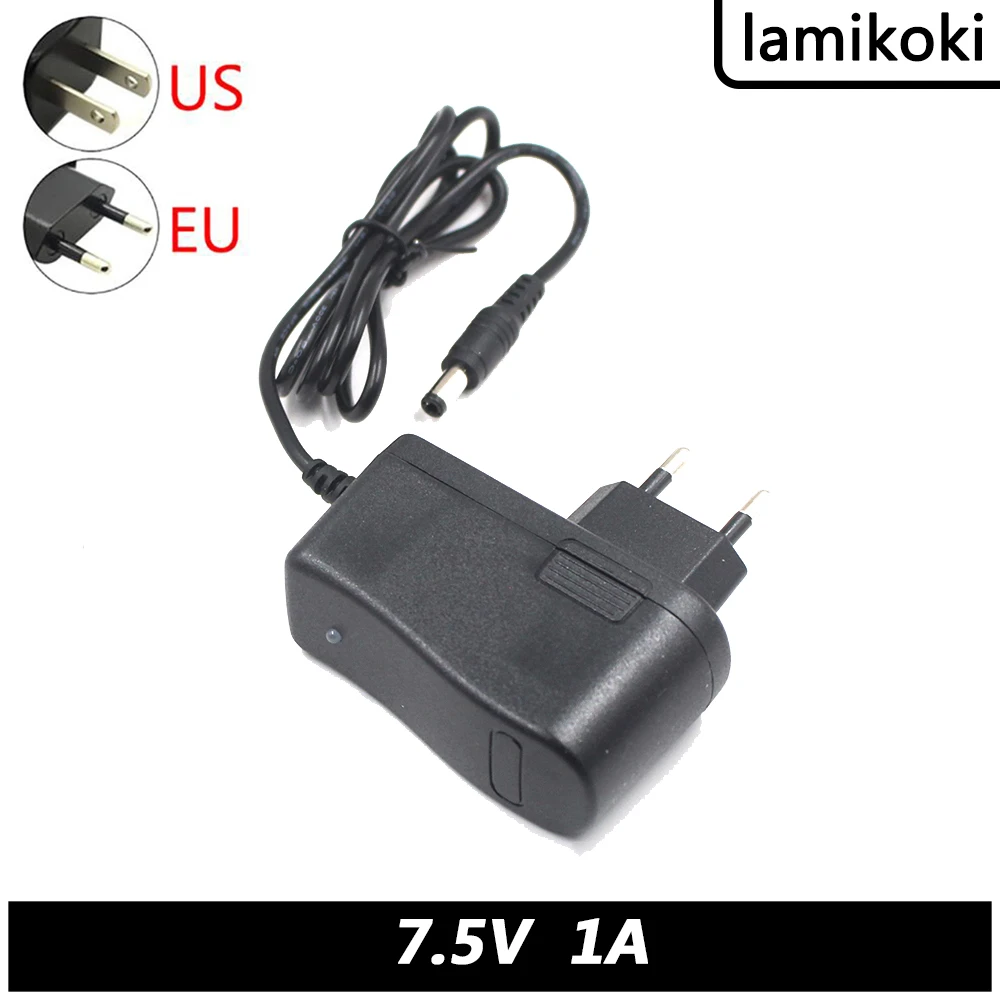 Adaptador de alimentação 7.5v 1a dc fonte de alimentação 220v a 7.5v 1000ma máquina de atendimento com impressão digital carregador fixo dc 5.5*2.1mm