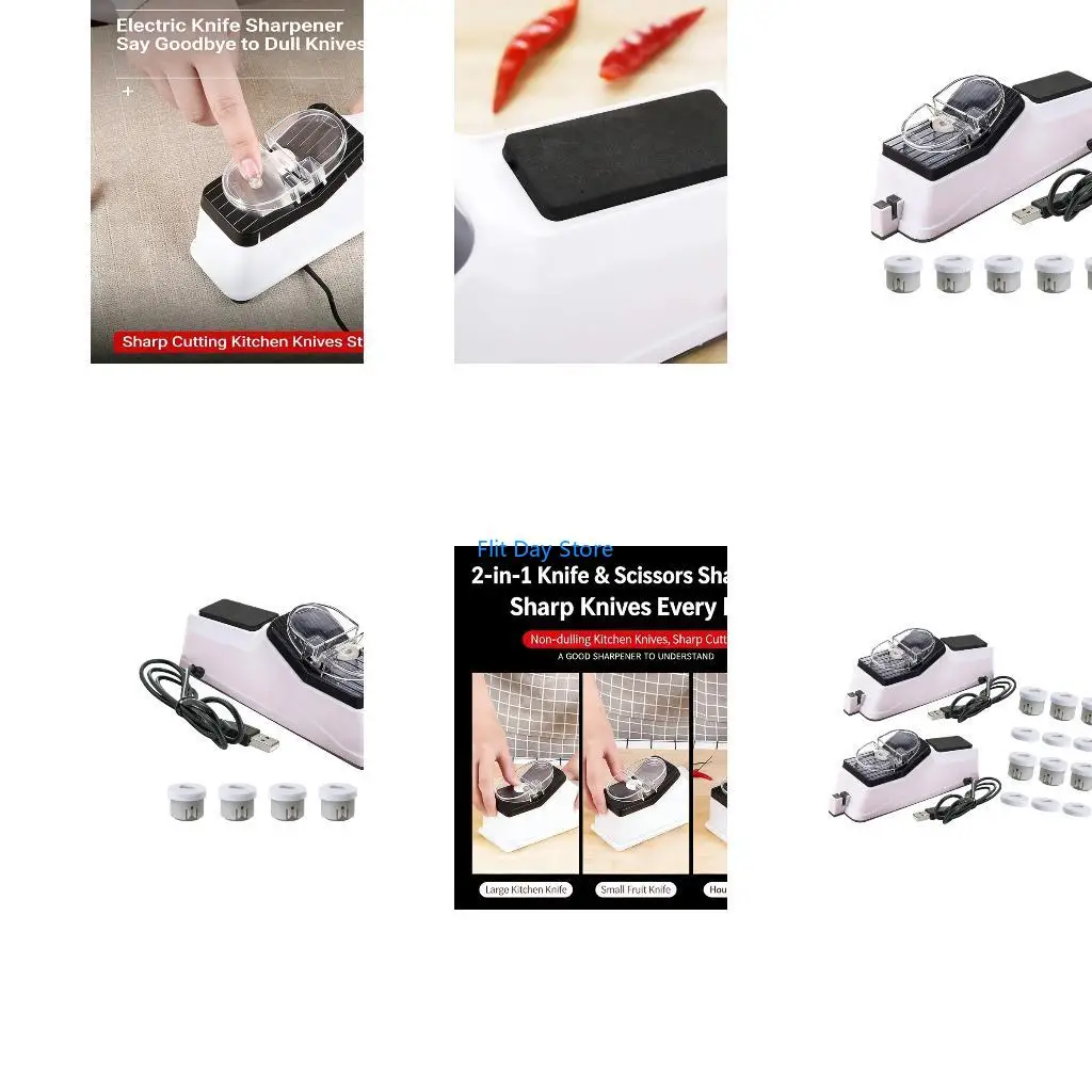 F92C Automatic Blade Sharpener Multifunctional Electric Grinding Sharpening Tool Quick Edges Restoration for Busy Households