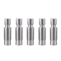 5PCS Original FLSUN QQ-S PRO Heatbreak Throat V6 Hotend Heat Break Metal Tube QQS 3D Printer Part 1.75mm