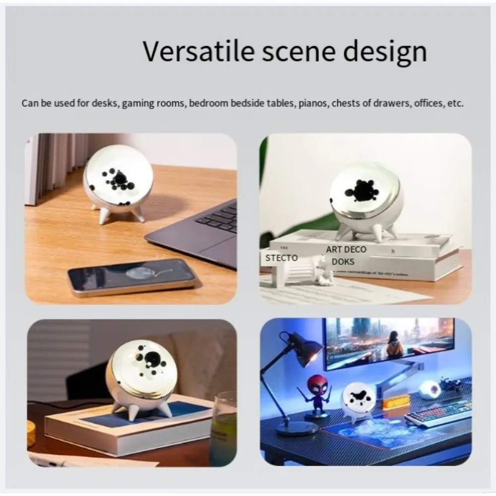 Ferrofluid Music Rhythm Visualizer, Magnetic Fluid Sound‑Reactive Desktop Ornament, Music Mate Decor Light for Home Desk