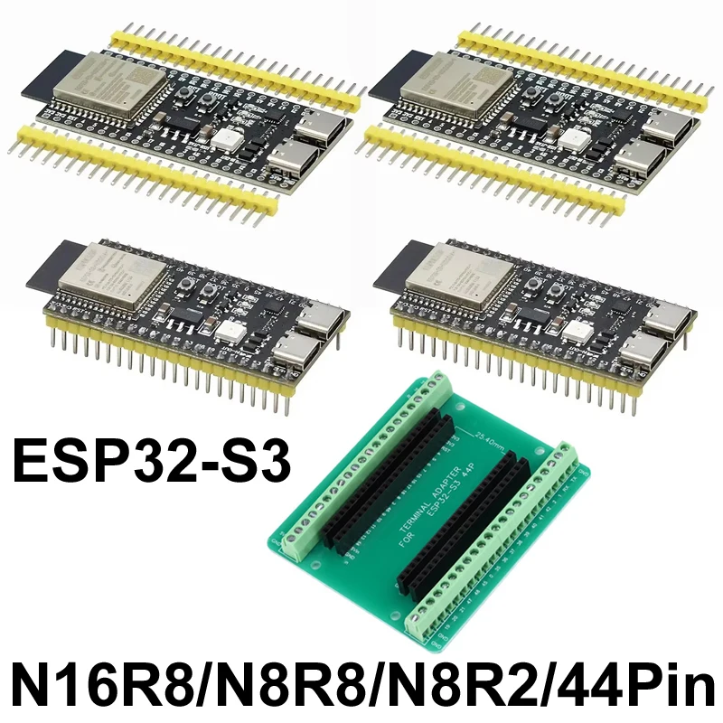 ESP32-S3-1 Development Boards Expansion Adapter Kit 2.4G Wifi Bluetooth BT Module N8R8 N8R2 N16R8 44Pin Type-C for Arduino