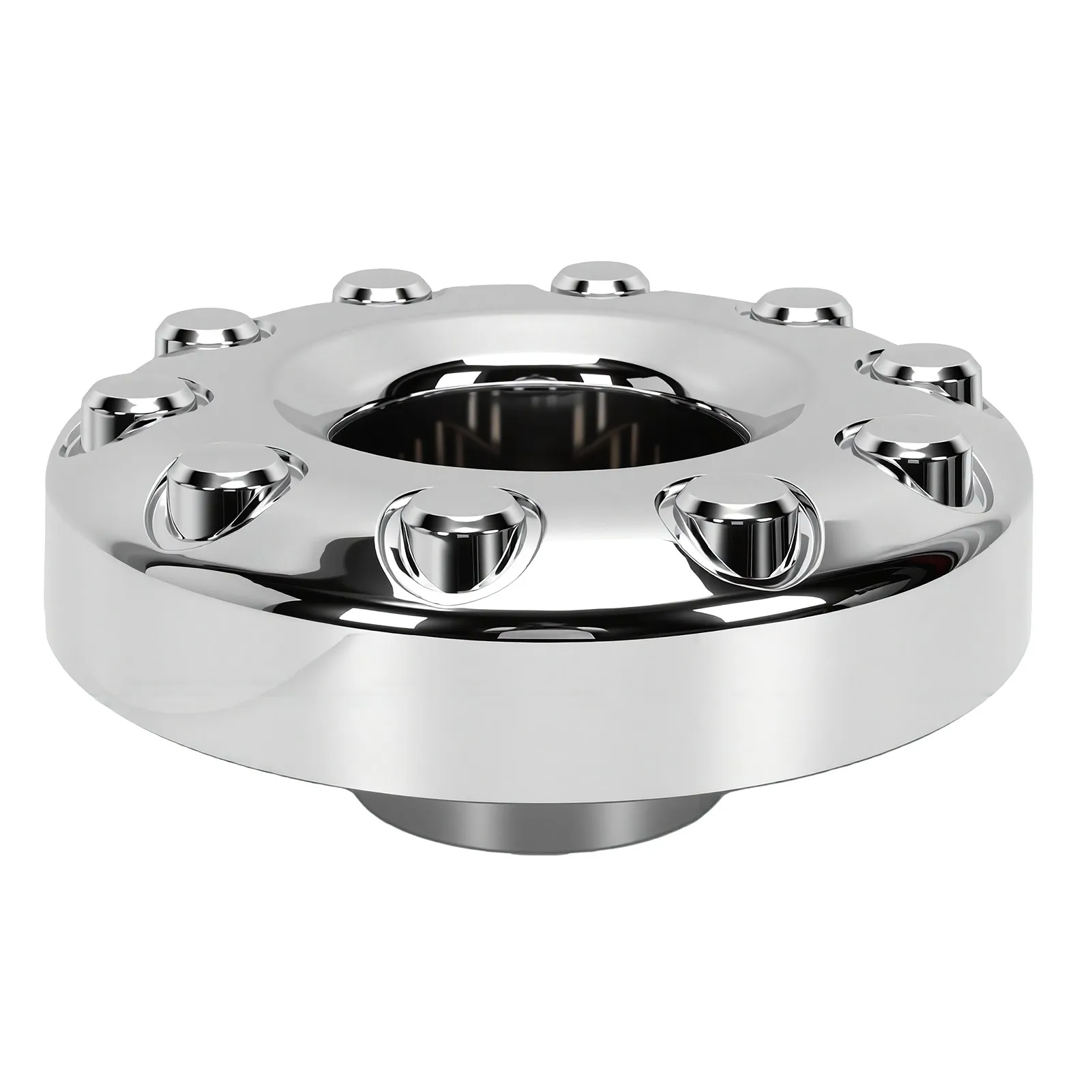 19.5in Front Wheel Center Hub Cap 10 Lug Chrome Wheel Center Hub Cap Cover for Ford F-450 F-550 Super Duty 2017-2026 HC3Z1130W