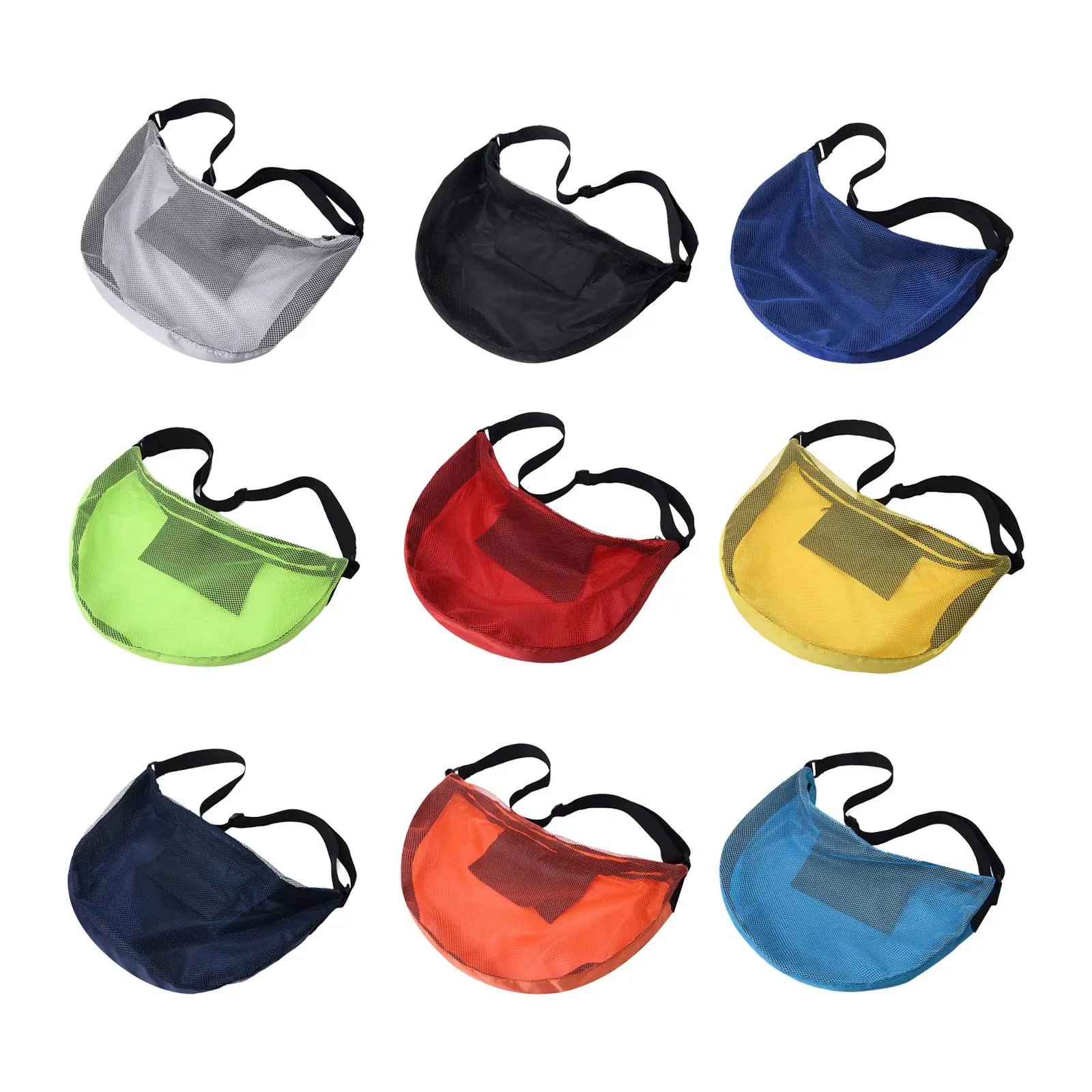 Single Ball Bag Mesh Shoulder Bag for Soccer Volleyball Outdoor Activities