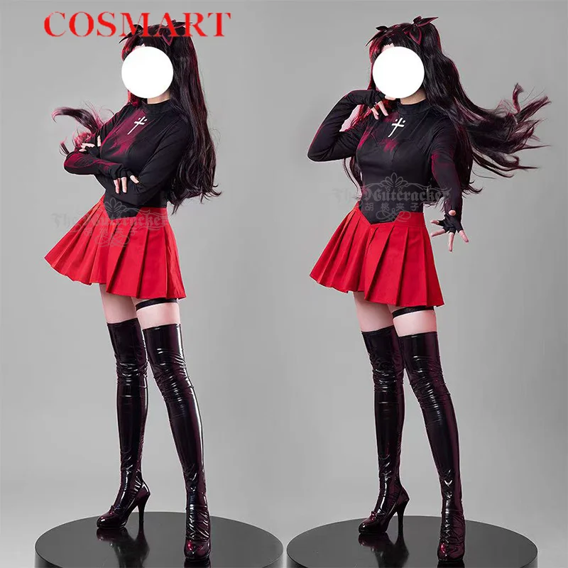 COSMART Fate/stay Night Tohsaka Rin Cosplay Costume Cos Game Anime Party Uniform Hallowen Play Role Clothes Clothing