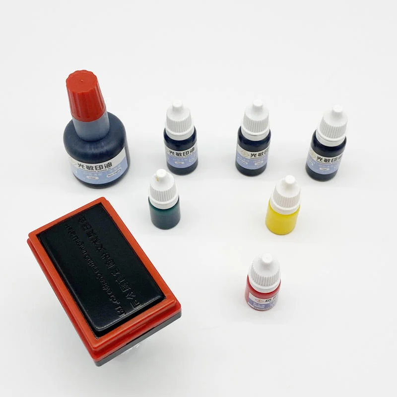 10ml Inkpad Flash Refill Fast Drying Stamping Ink Photosensitive Stamp Oil Clothes ink