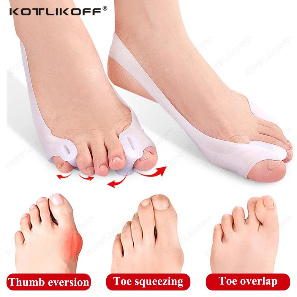 Double Hole Toe Separator Set Bunion Orthotics Hallux Valgus