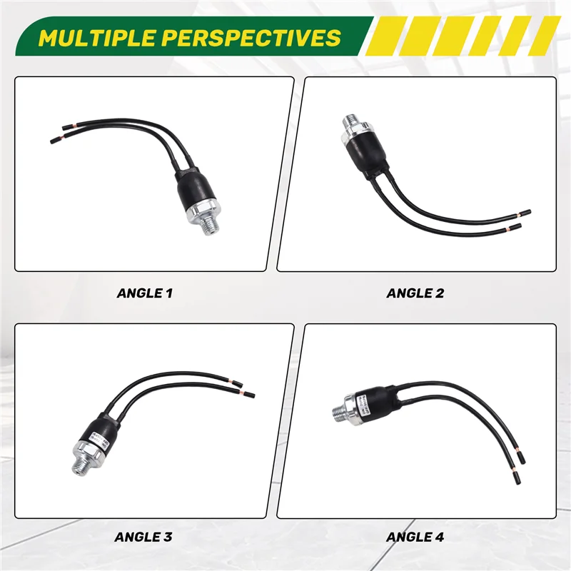 Interruptor de pressão do compressor de ar com fios 12AWG 12V 20A 1/4 NPT,