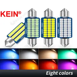 KEIN 4PCS C5W Led Light C10W SV8.5 T10 Festoon BA9S 31 mm 28mm Warm White 31mm 36mm 39mm 41mm Lamp Red 12V 24V Car Interior Bulb
