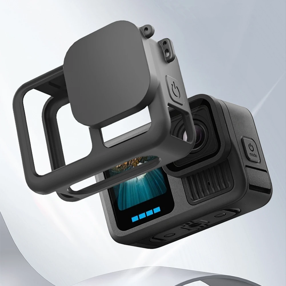 Silikonhülle mit Objektivabdeckung und Trageband, Schutzgehäuse, kratzfeste Schutzhülle für GoPro 13-Zubehör