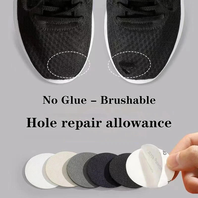 4pcs Sneaker Mesh Upper Repair Insole Patch Shoe Hole Self Adhesive Firm Durable Multifunctional Heel Repair Adhesive Patch