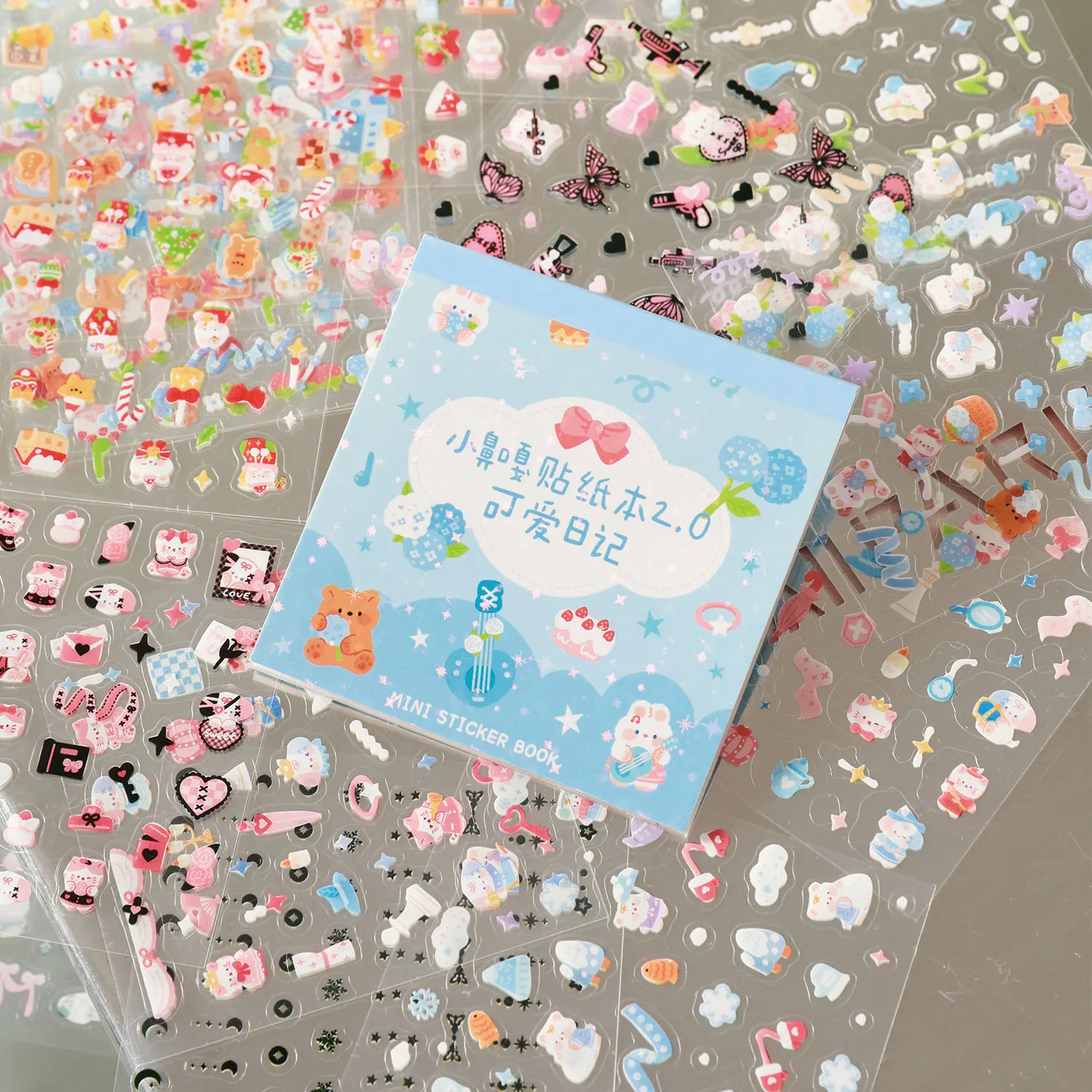 28 قطعة كتاب ملصق صغير Ins نمط الكرتون لطيف كتيب DIY بها بنفسك مواد الديكور ملصق صور الزينة ملصق #5
