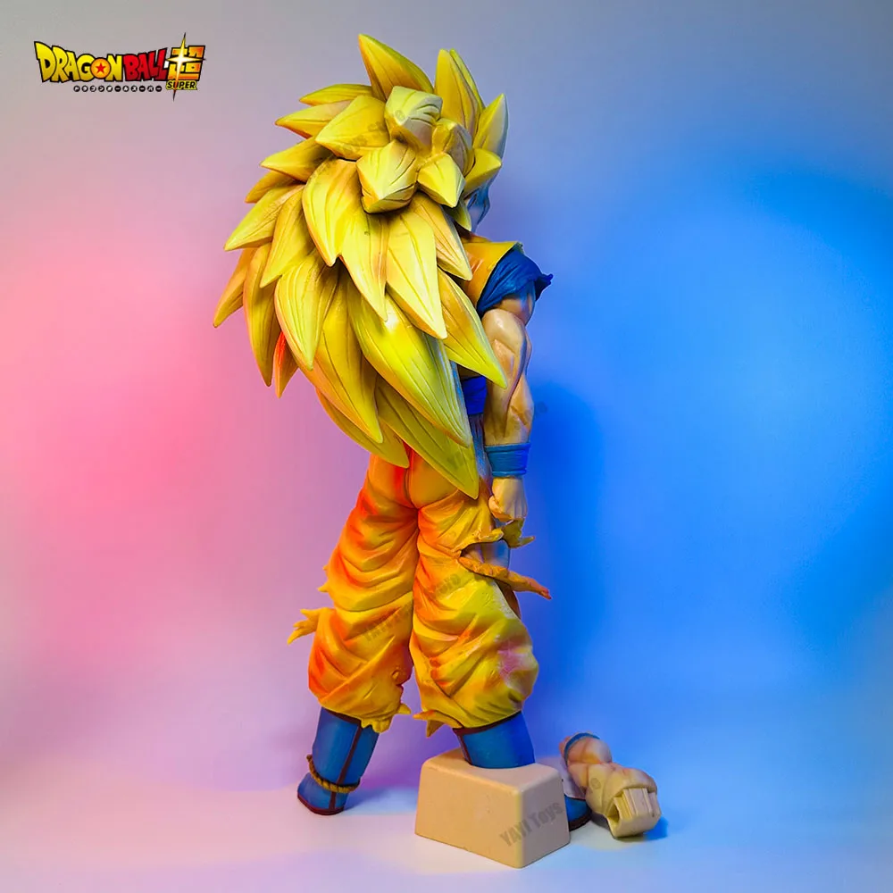 New Dragon Ball Z 32cm Anime Figure Goku Figures DBZ Super Saiyan Model PVC Statue 2 Arms Action Figurine Decoration Toy Gift