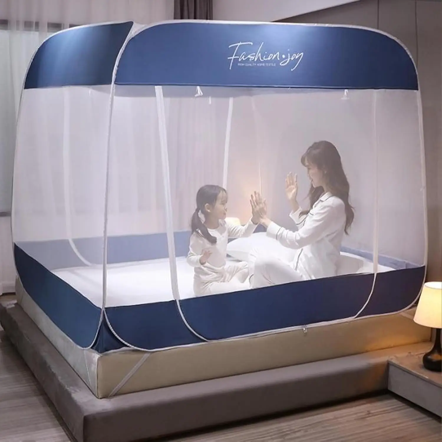 

2022 New Portable Folding Mosquito Net, -Up Mosquito Net Tent, Three-Door Travel Mosquito Net With Bottom Edge, 5 Seconds To