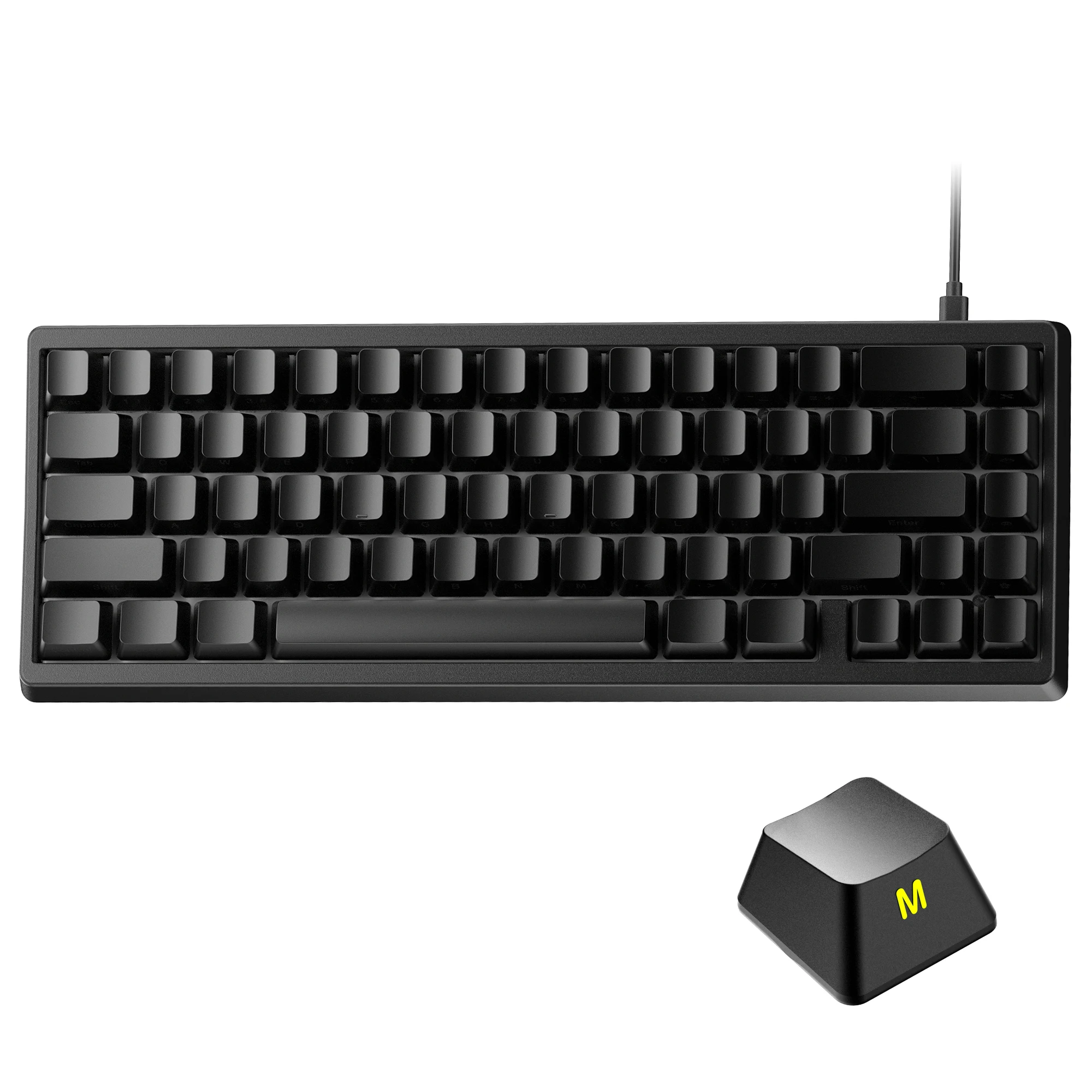 XVX M67 Wired Mechanical Keyboard with RGB Backlit Side Print IMD Keycaps Hot-swappable Switches and QMK/VIA Customization