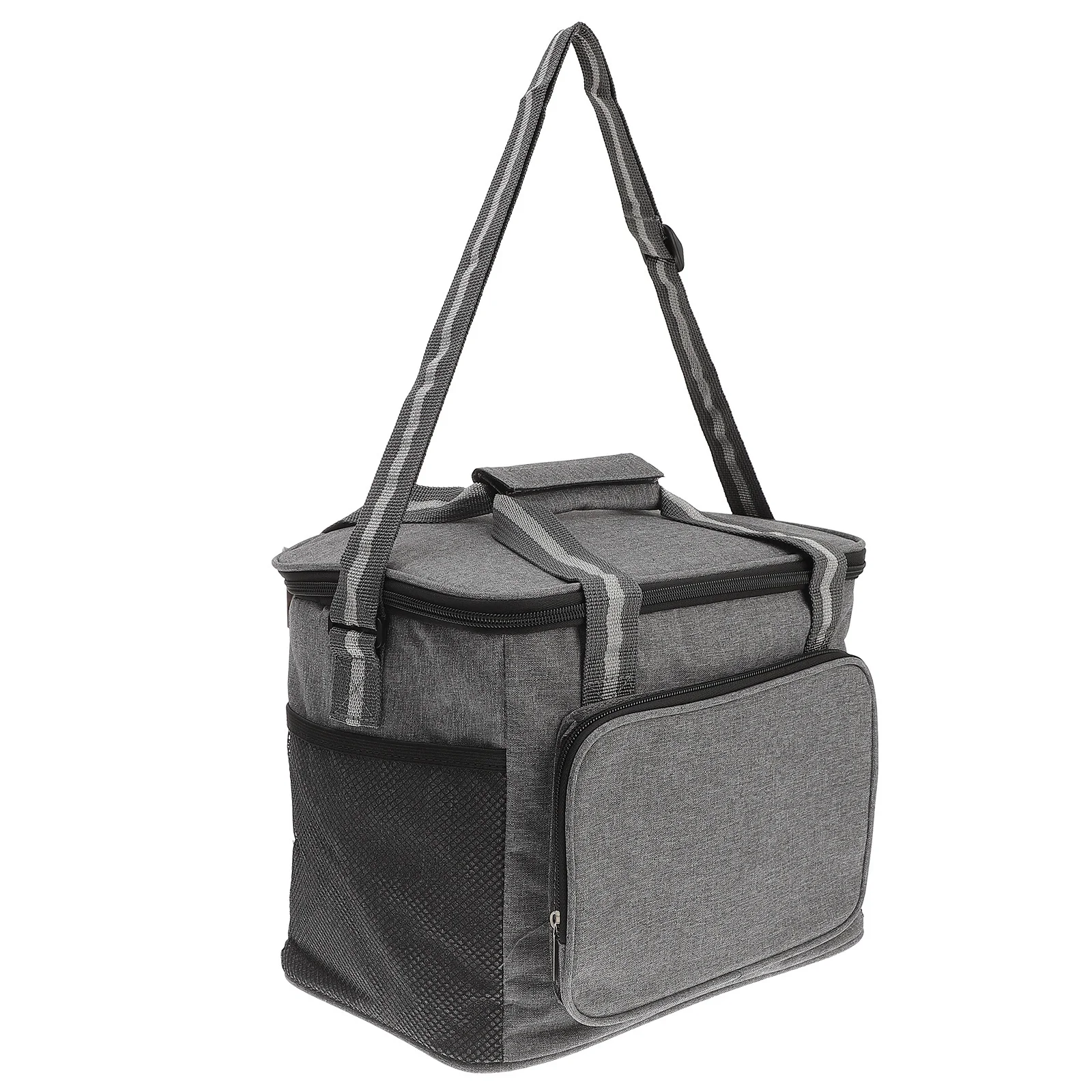 

Insulated Lunch Bag Large Capacity Leakproof Heat Press Technology Smooth Zipper Handle for Camping Picnic Lunch Bag