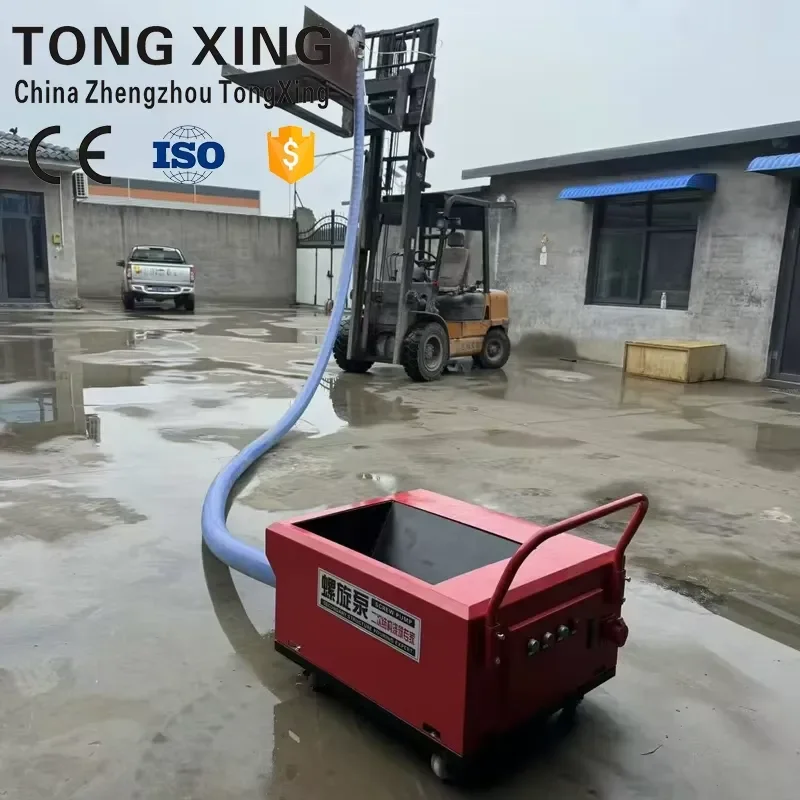 Industrial Machinery TONGXING Secondary Construction Column Pump 20m Vertical/40m Horizontal Conveying 60L Hopper 4kW Motor