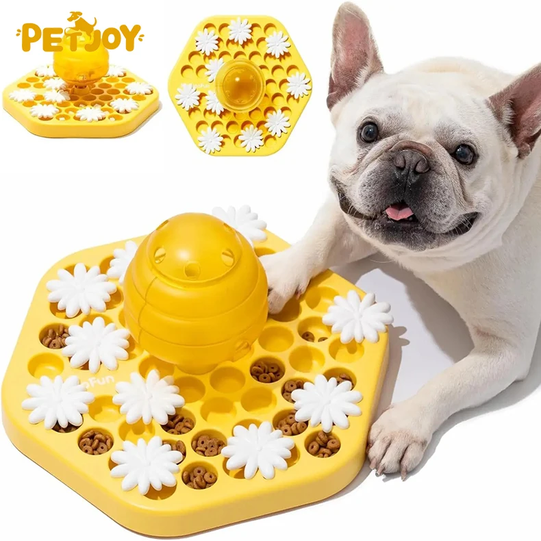 Jouet interactif automatique pour chiens et chats, en plastique écologique moderne, pour l'entraînement de l'intelligence et l'enrichissement mental.