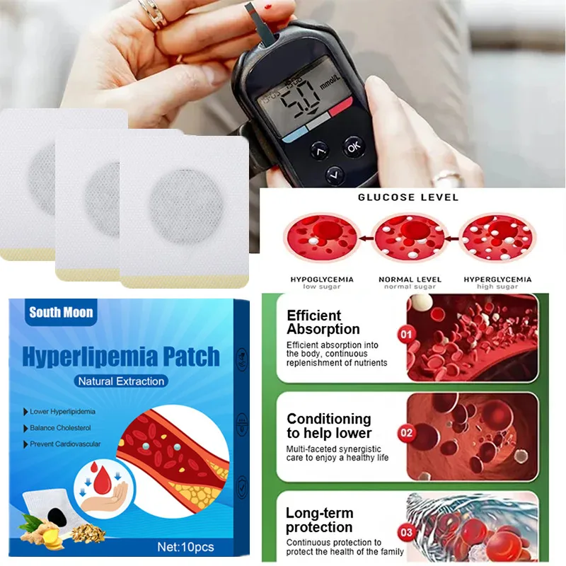 Blood Sugar Control Patch Relieve Diabetes Anti Hypertension Stabilize Blood Pressure Balance Stickers for Heart Vascular Health