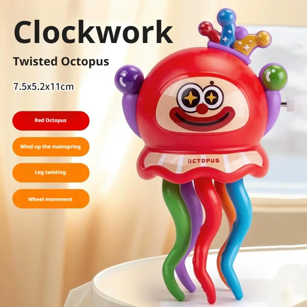 Wind Up Dancing Octopus Toy Clown Shape Crawling Dancing Toys Toddler Development Gift Kids Entertainment Gifts