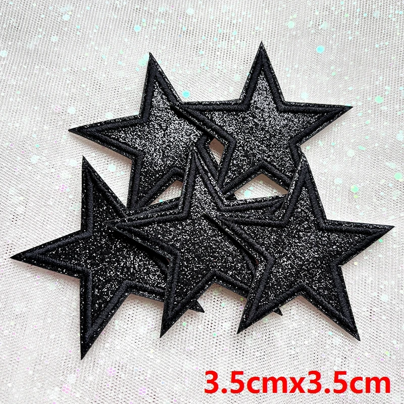 5 Stück Funkelnde Stern-Aufnäher zum Aufbügeln mit Glitzer-Pailletten für Jeanswesten, Funkelndes Kawaii-Style-Accessoire, DIY-Geschenke – Detail 27