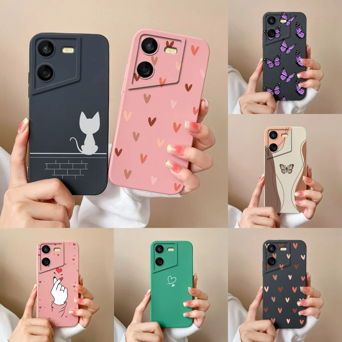 حافظة لهاتف Tecno Pova 5 Pro بلون الحلوى غطاء خلفي مطلي ناعم من السيليكون السائل لحماية الكاميرا لهاتف Tecno Pova5 Pro Funda