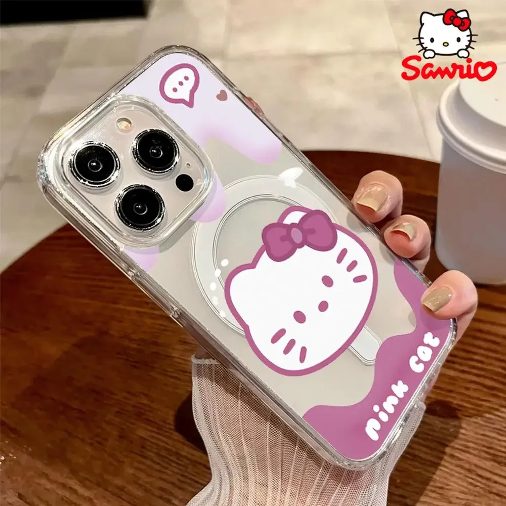 Sanrioเคสโทรศัพท์Iphone 16/15/14/13/12/11/X/Xs/Xs Max/Pro Maxสาวเคสโทรศัพท์Shell Hellokittyอะนิเมะอุปกรณ์เสริมHello Kittyของขวัญ