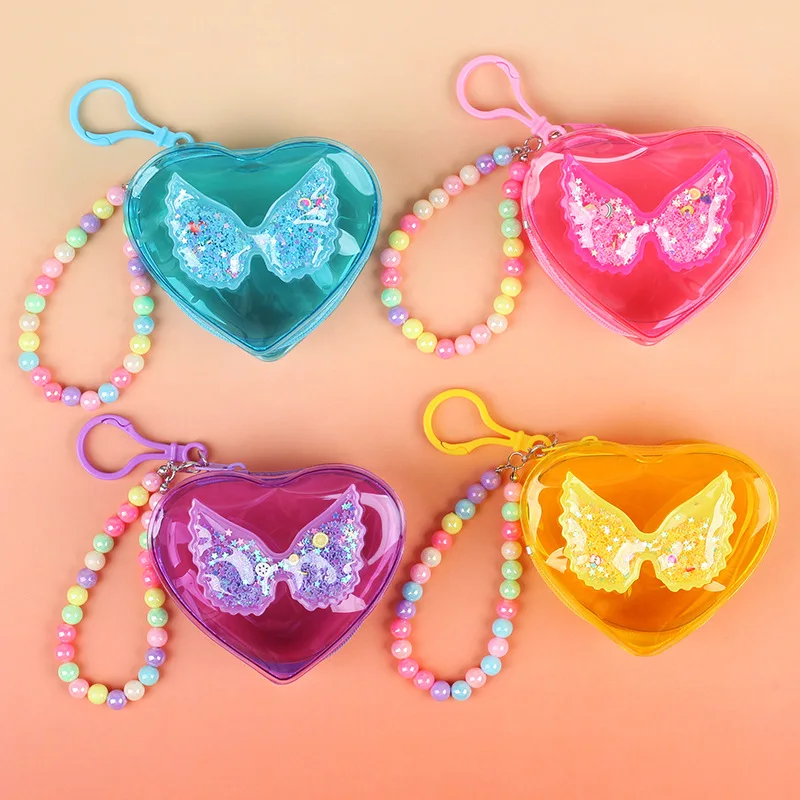 Clear Pvc Coin Purse Pvc Waterproof Pvc Bag Kids Coin Purse Colorful For School Small Personal Items Shopping