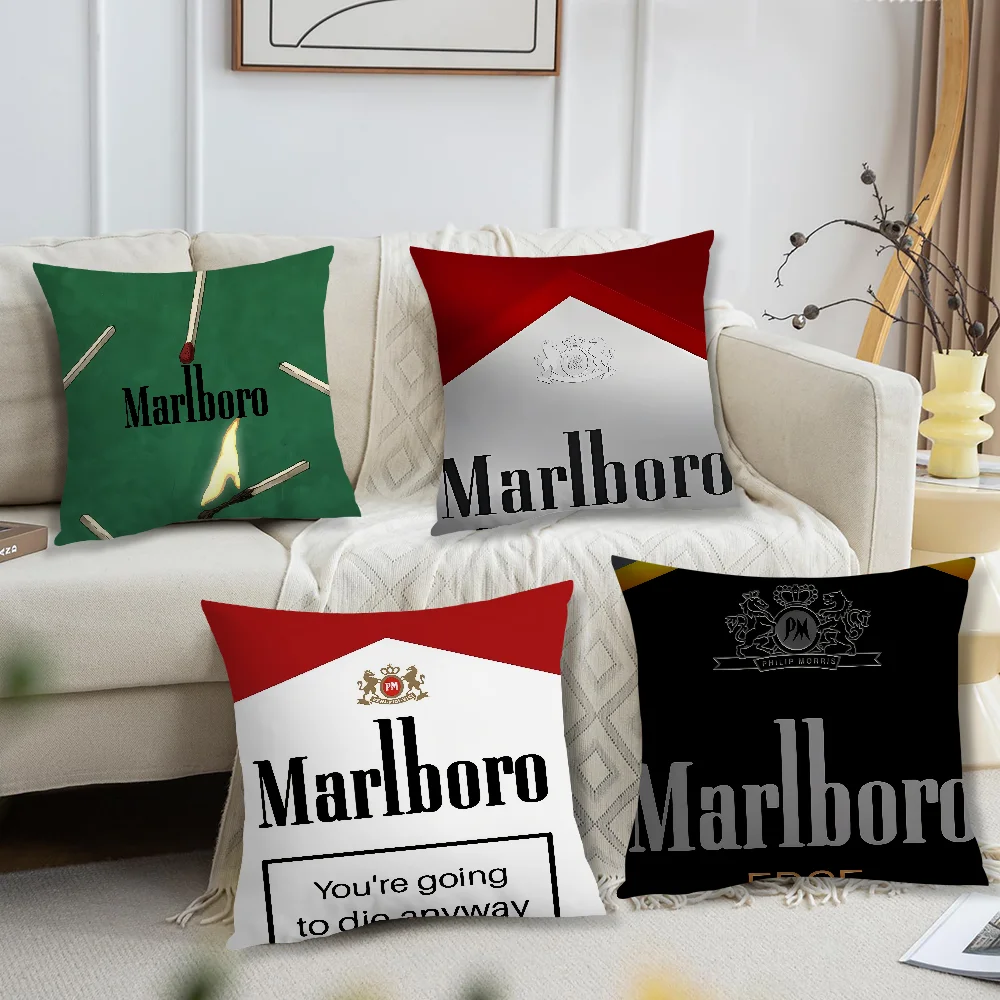 Fashion M-MarlboroS design Comfortable soft Pillow Case for Sofa Living Room Home office Decor Protective Covers