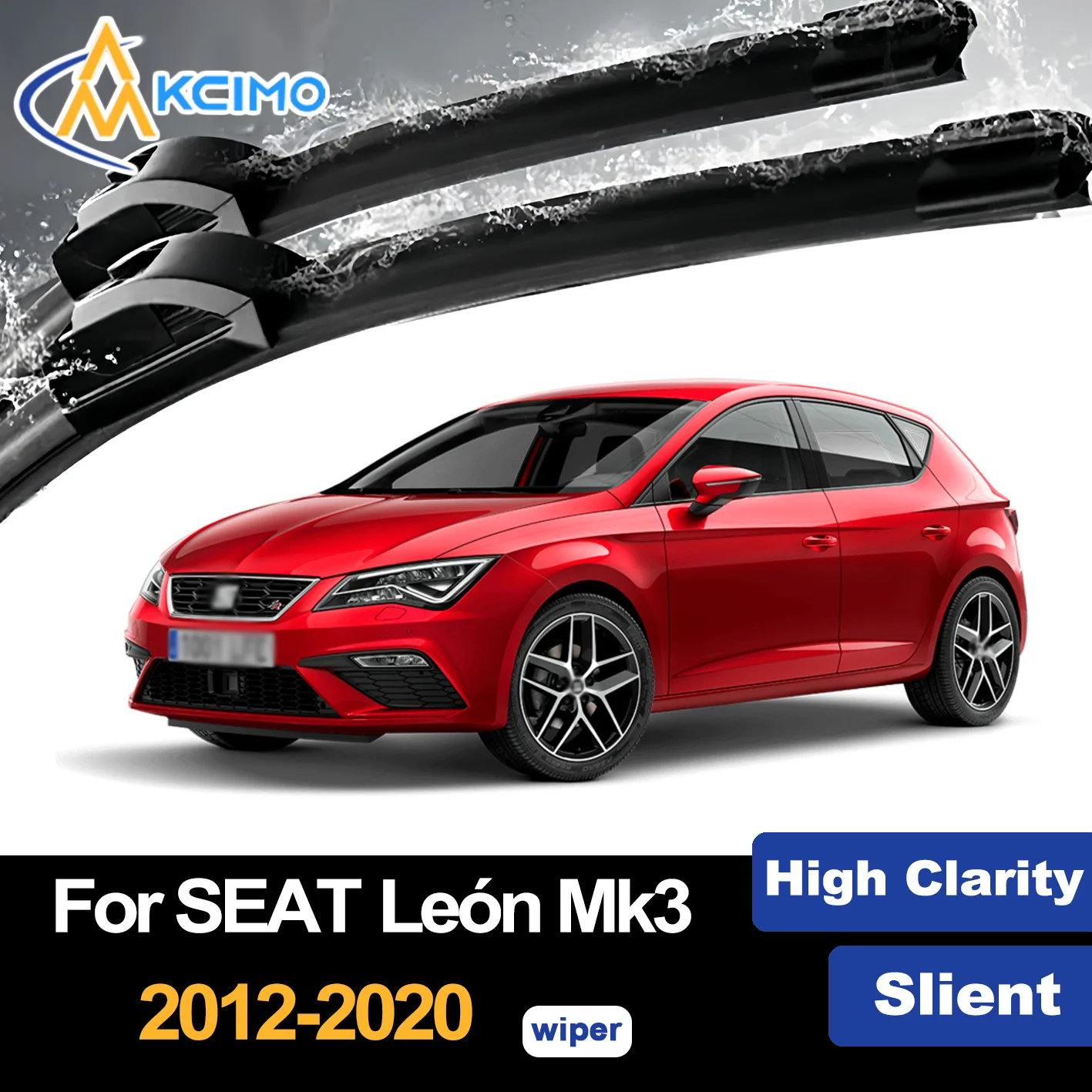 

Front Wiper Blades for SEAT León Mk3 5F 2012-2020 2013 2014 2015 2016 Premium Car Windscreen Windshield Window Wiper Accessories