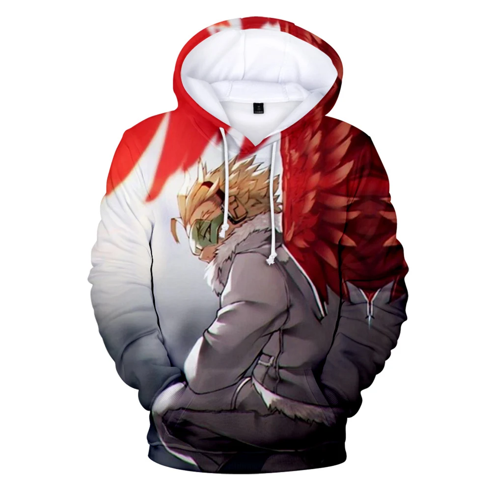 

My Hero Academia Takami Keigo Hawks3D baskılı moda sonbahar kış takım elbise Hoodies spor kapşonlu kadınlar/erkekler en kapşonlu