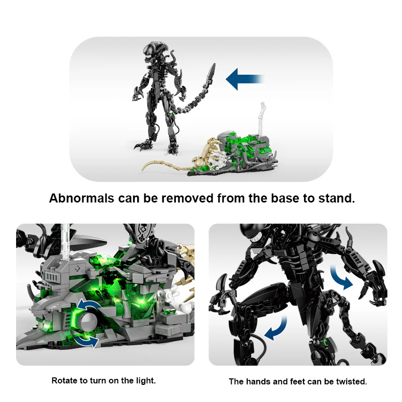 Creatieve MOC Alien Monster Bouwstenen Bricks Set DIY Alien Figuren Assembly Model Kit Speelgoed Voor Kinderen Volwassen Jongens Geschenken