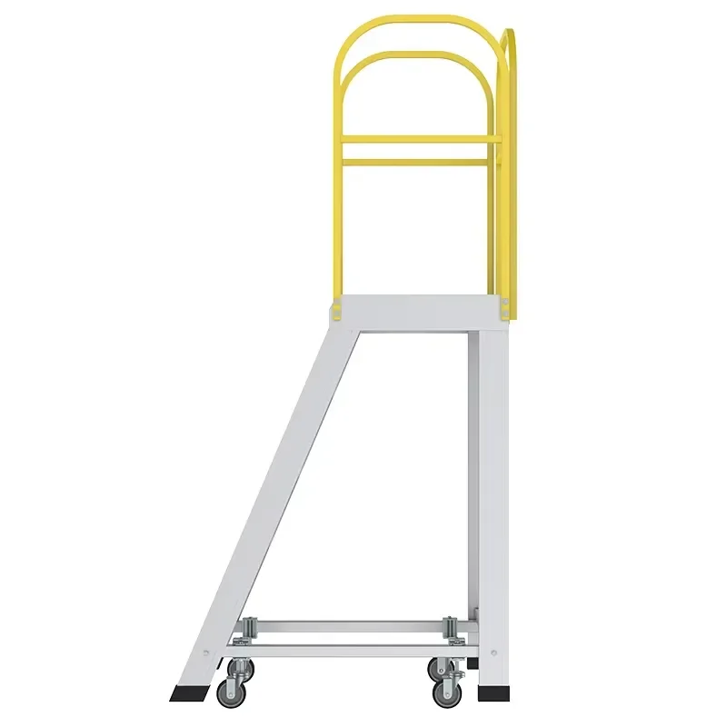 High Quality Modern Style Aluminum Alloy Work Platform Non-slip Adjustable Heavy Ladder Big Capacity Access Ladder