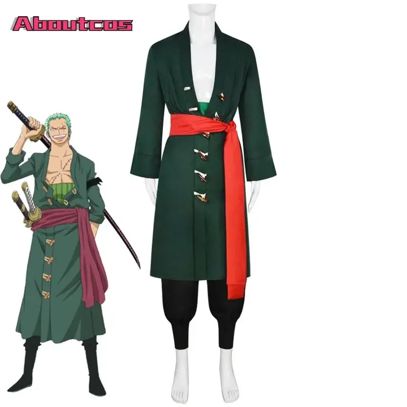Aboutcos Anime Costume Halloween Costume Costume Roronoa Zoro Cosplay Costumes Kazunokuni Zoro Animation Exhibition Performance