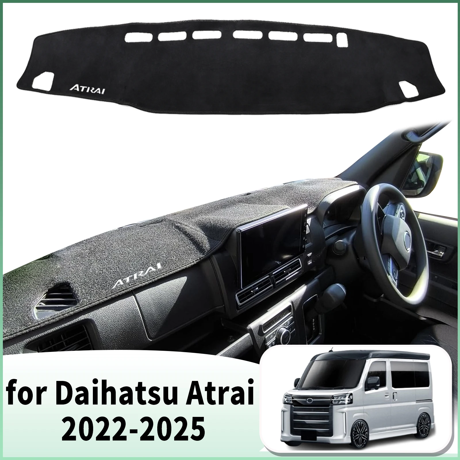 

fit for Daihatsu Atrai 2022-2025 S700 S710 RHD Dashmat Dashboard Cover Pad Car​​ Accessories DashMat Sunshade Protective Carpet