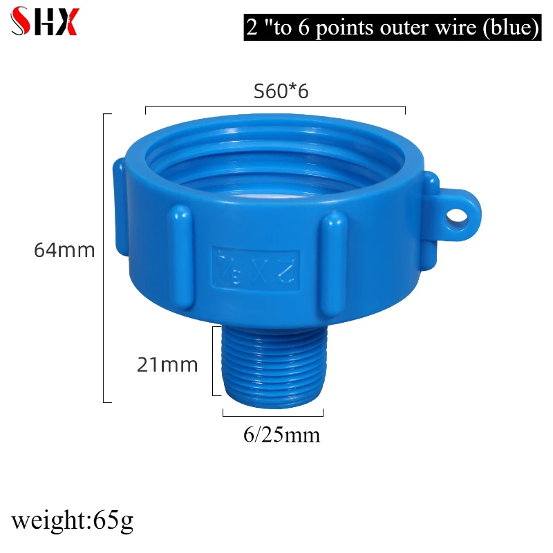 Ton Drum Fittings Conversion Joint Plastic Valve Outer Wire Reduction 60 Thick Wire To 4 Min 1/1.2/1.5/2 Inch Fine Wire