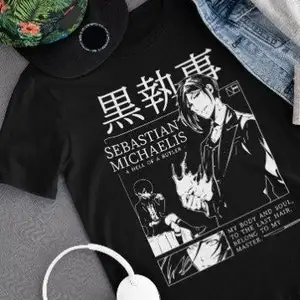 Unisex, Black Butler Shirt, Sebastian T-Shirt