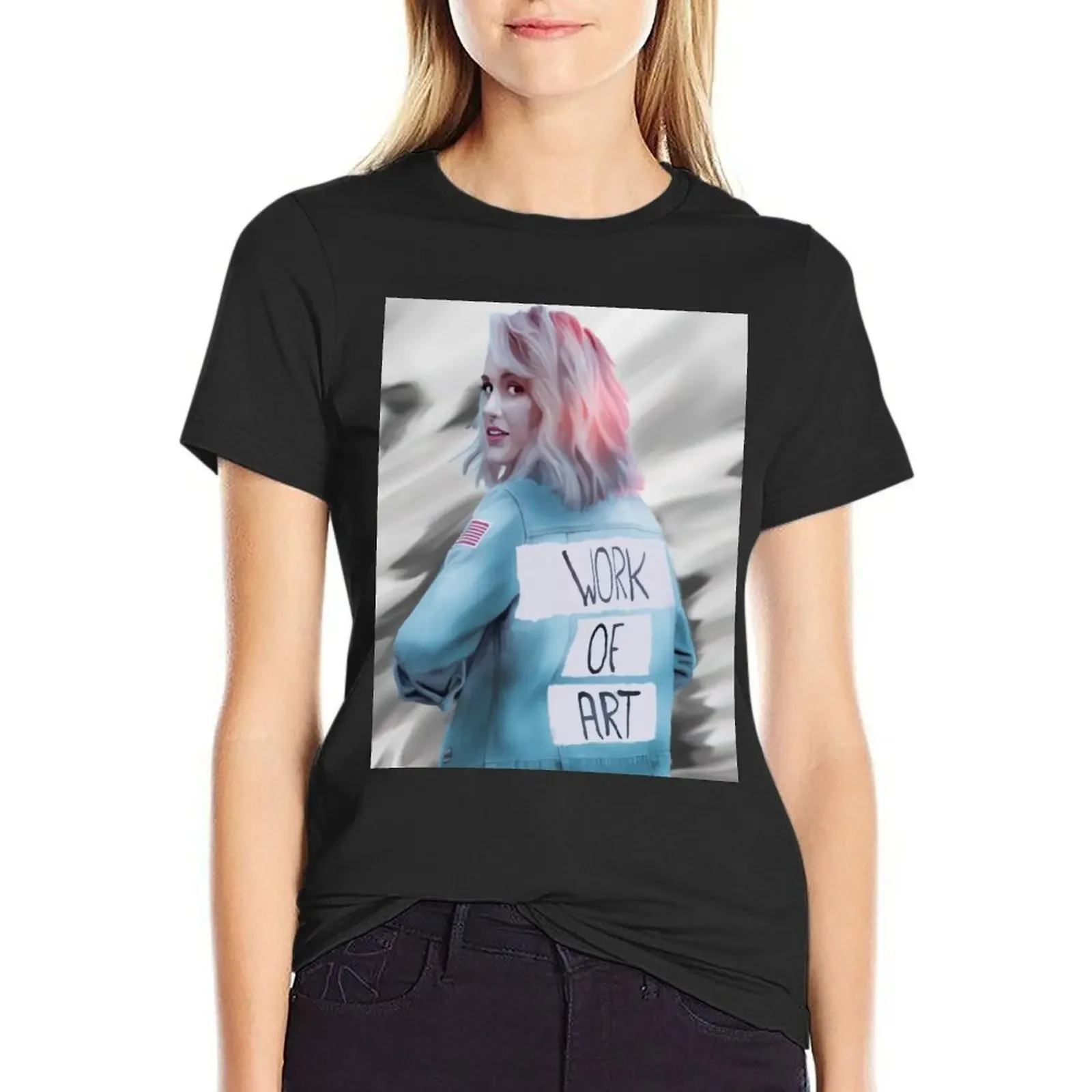 Britt Nicole Work of Art T-Shirt cute tops Blouse female tops for Women