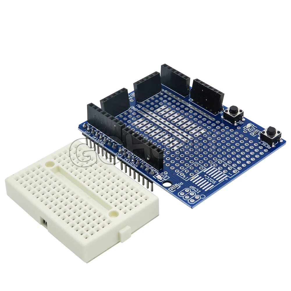 UNO Proto Shield Prototype Expansion Board Mini Bread Board Based For ARDUINO UNO ProtoShield SYB170 Red blue yellow With black