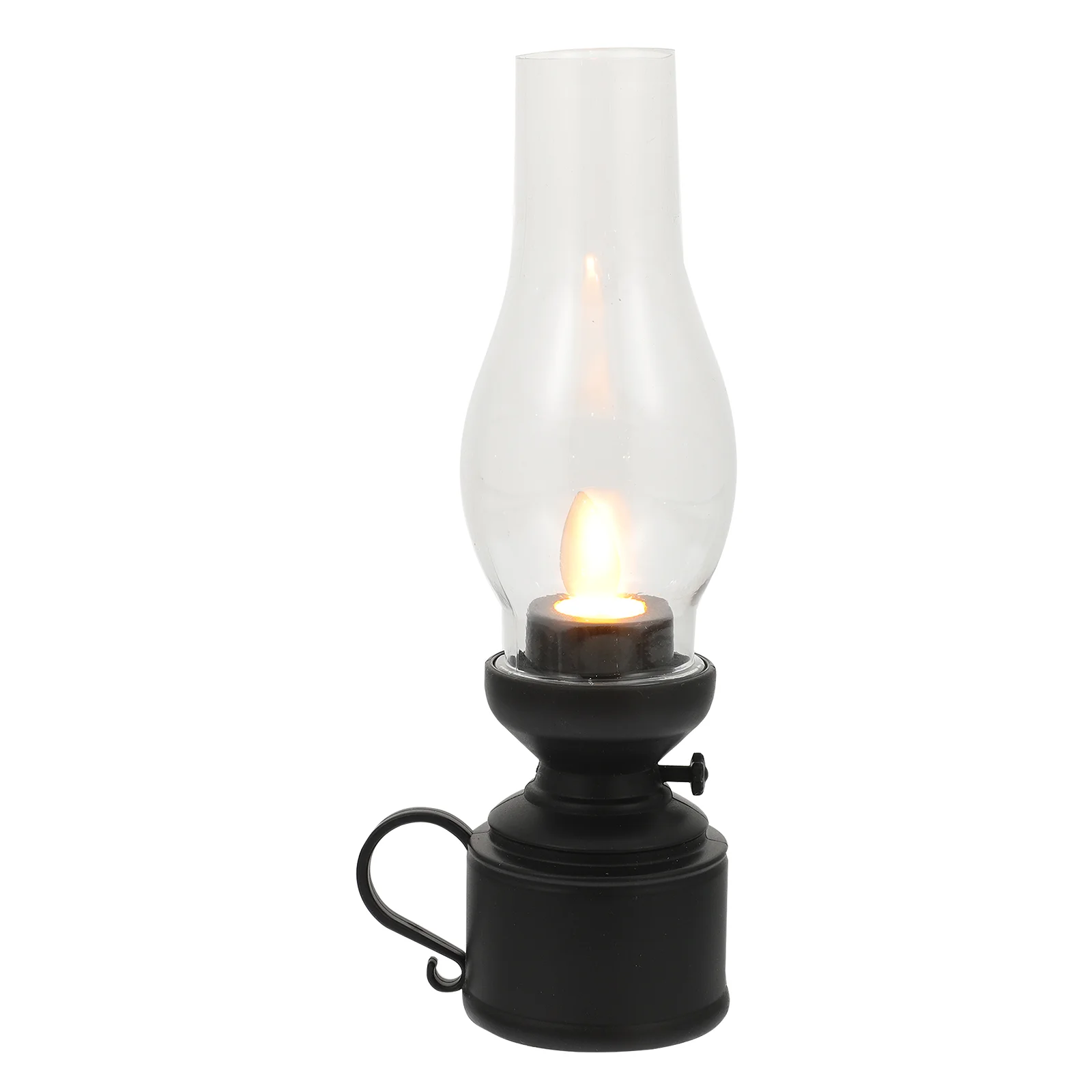 

Kerosene Lamp Decorative LED Vintage Light Home Adornment Retro Rural Office Decoration Pp Oil Black