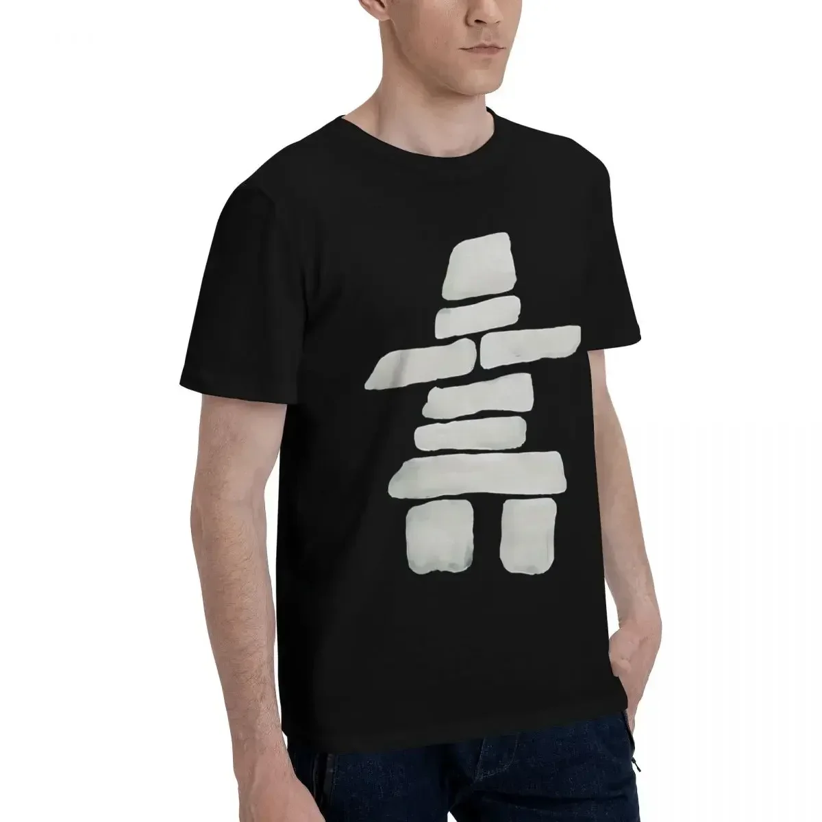 Inukshuk 100% Cotton Casual Breathable Confortable Totoro Men's T-Shirts T Shirt Men