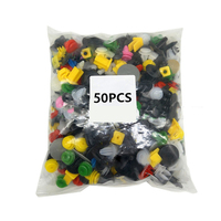 50pcs mixed plastic clips car interior fixed door panel fender nylon screws car mixing clips