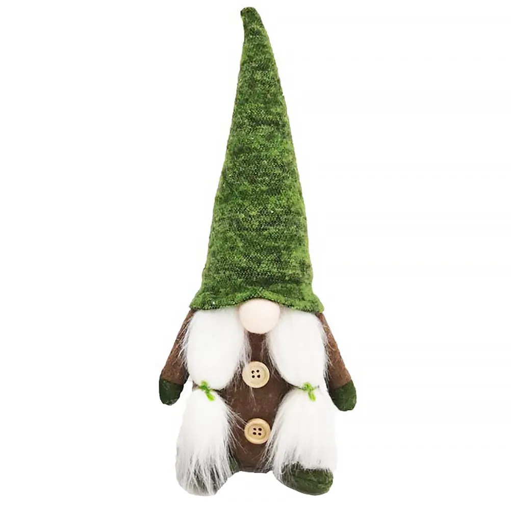 

1 шт. Декоративная фигурка Деда Мороза из полиэстера для дома, офиса, гостиной, детской комнаты, рабочего стола, окна, стола, украшения для елки