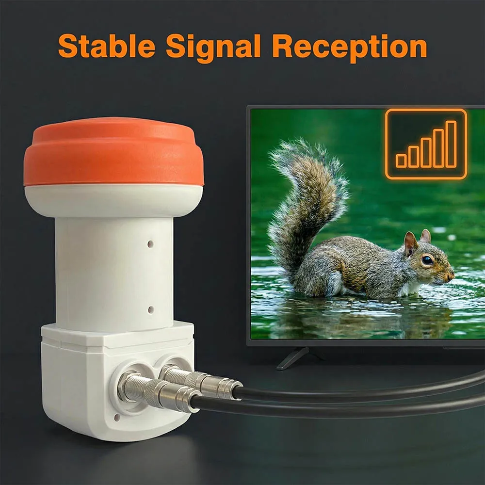 Nuevo Receptor de TV Satelital con LNB Doble, 1080P Full HD, Conversor Lineal Universal 9.75/10.6, Satélite Digital