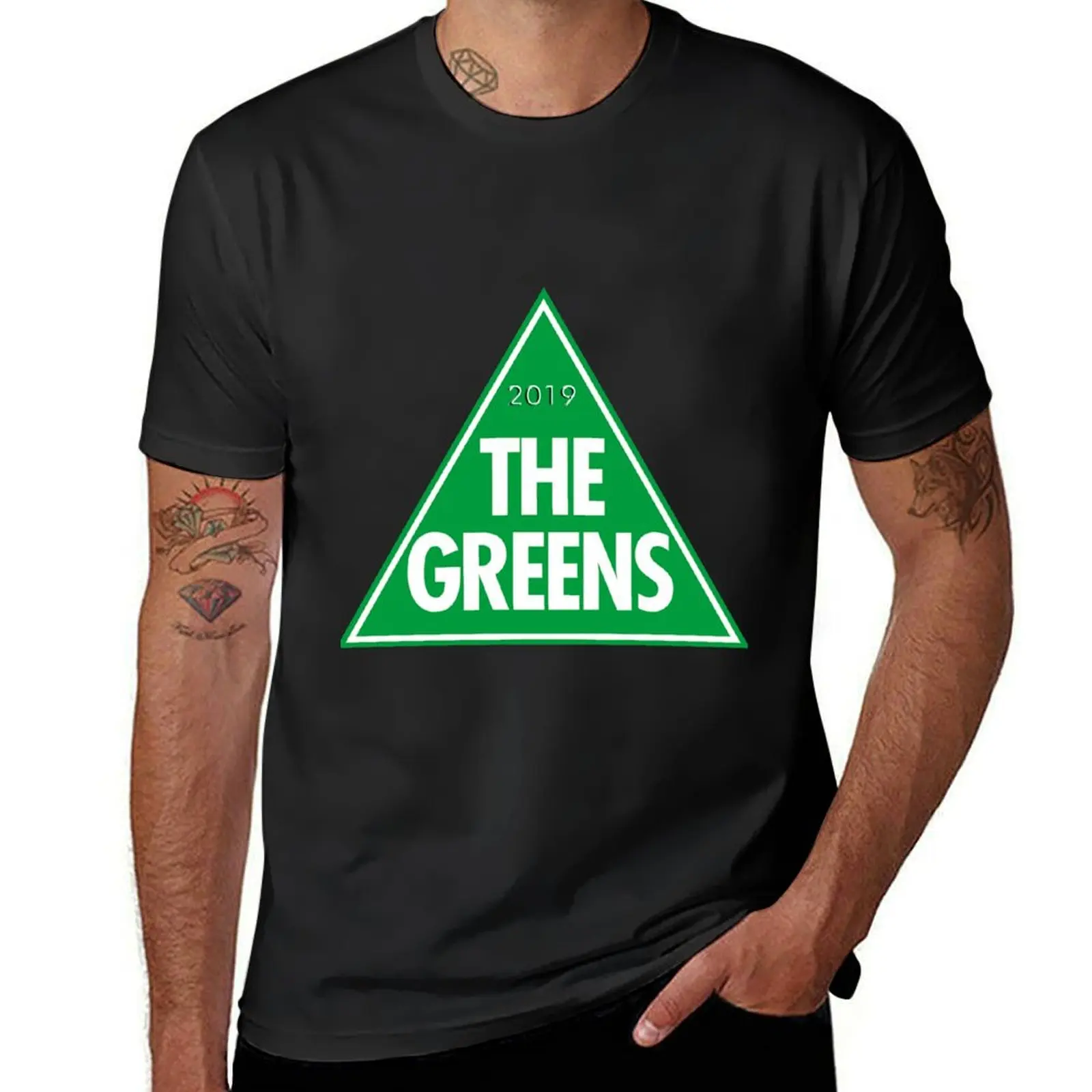 The Greens: The Green Party of Australia 2019 Logo T-Shirt summer top aesthetic clothes mens champion t shirts