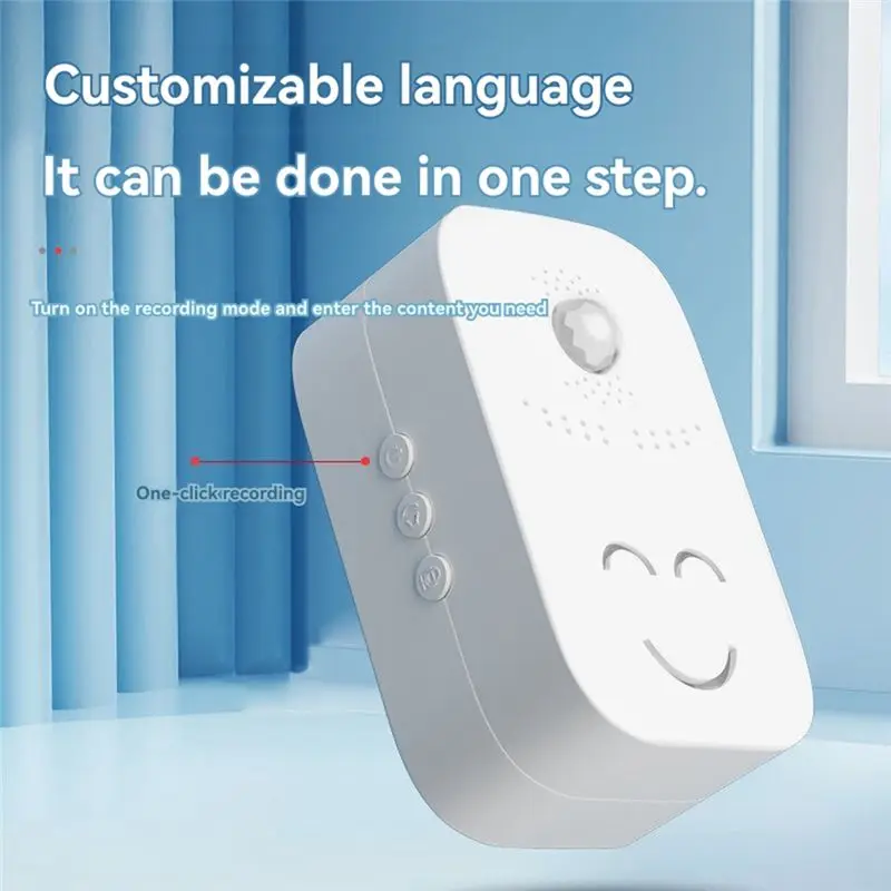 ABJN-Welcome Doorbell Voice Reminder System For Sensor Entrance Supermarket Door Dingdong Ding Dong Alarm Enter The Store Alarm