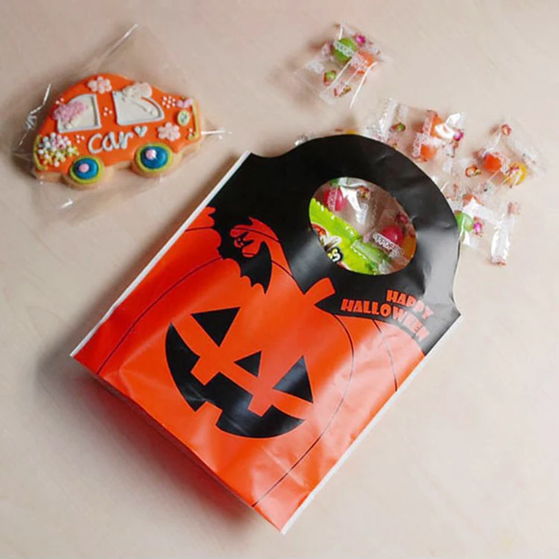 50 Stück Happy Halloween Kürbis Muster Süßigkeiten Tote Jungen Mädchen Geburtstag Jahrestag Feier Party Dekoration Duschzubehör