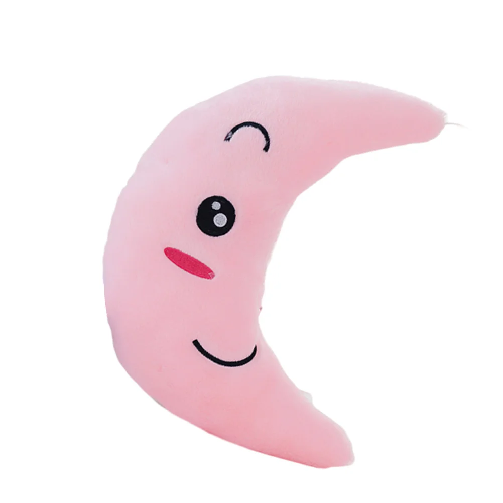 Led Glowing Moon Kissen Rosa Light Up Wurfkissen für Kinder Schlafzimmer Dekor Weihnachtsgeschenk Kissen Kissen